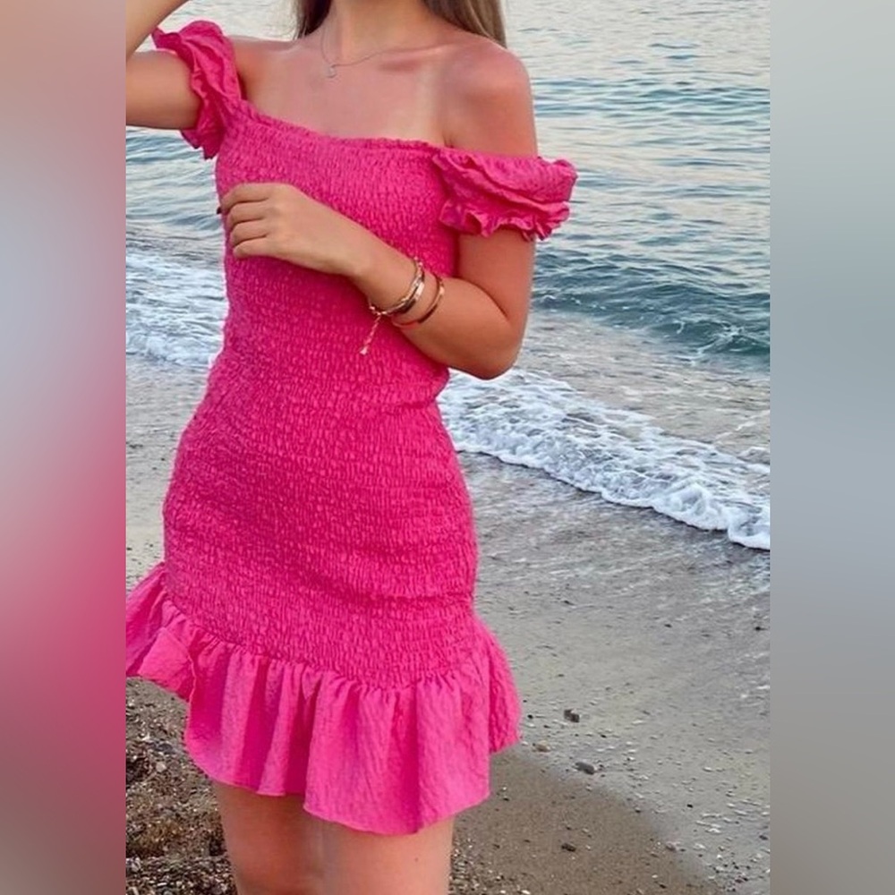Zara Coral Dress